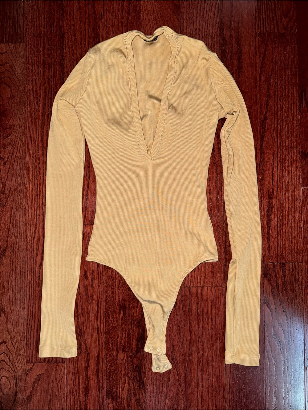 Goldsign Long-Sleeve Ribbed Bodysuit